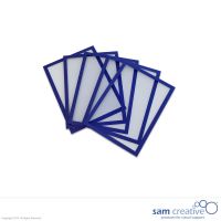 Buste trasparenti magnetiche blu A5 Set da 5