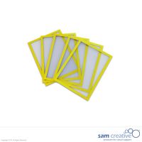 Buste trasparenti magnetiche giallo A5 Set da 5