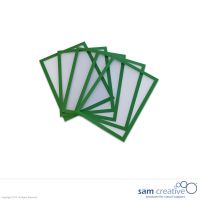Buste trasparenti magnetiche verde A5 Set da 5