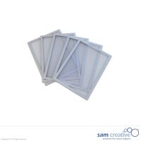 Buste trasparenti magnetiche argento A5 Set da 5