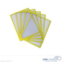 Buste trasparenti magnetiche giallo A4 Set da 5