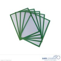 Buste trasparenti magnetiche verde A4 Set da 5