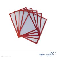 Buste trasparenti magnetiche rosso A4 Set da 5