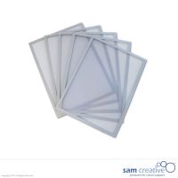 Buste trasparenti magnetiche argento A4 Set da 5
