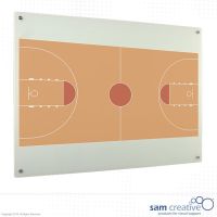 Campo di basket su lavagna in vetro 60x90 cm