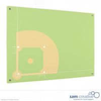 Campo di baseball su lavagna in vetro 120x150 cm