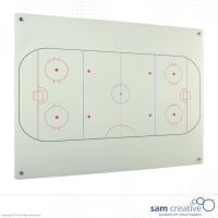 Campo di hockey sul ghiaccio su vetro 120x240 cm
