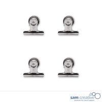 Fermacarte magnetico per lavagne bianche, set 4 pz