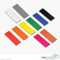Fascette magnetiche rosse 1x4 cm 25 PZ.