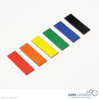 Fascette magnetiche colori misti 1x3 cm 25 PZ.