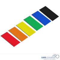 Fascette magnetiche colori misti 3x6 cm 25 PZ.