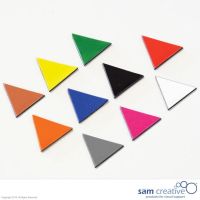 Triangoli magnetici rossi 2 cm 25 PZ.