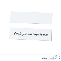 Testata Scrum Magnetica Bianca 8x28 cm (10x)