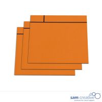 Set di fogli di note magnetiche, 10x10 cm oranja