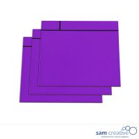 Set di fogli di note magnetiche, 10x10 cm viola