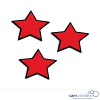 Simboli magnetici stelle 4x4 cm rosse