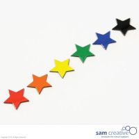 Simboli magnetici stelle 2x2 cm colori misti