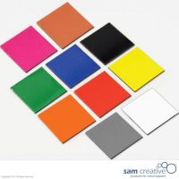 Quadrati magnetici grigi 3x3 cm 25 PZ.