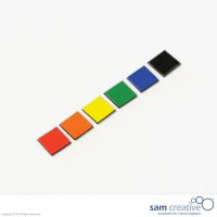 Quadrati magnetici colori misti 1x1 cm 25 PZ.