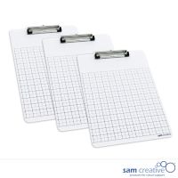 Lavagna Appunti Quadrettata (set 3 pezzi)