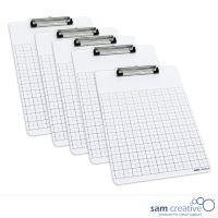 Lavagna Appunti Quadrettata (set 5 pezzi)