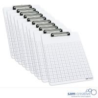 Lavagna Appunti Quadrettata (set 10 pezzi)