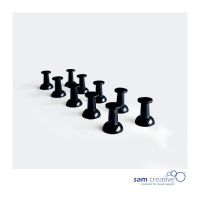 Set di puntine nere. Set da 10x