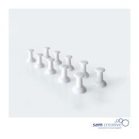 Set di puntine bianche. Set da 10x
